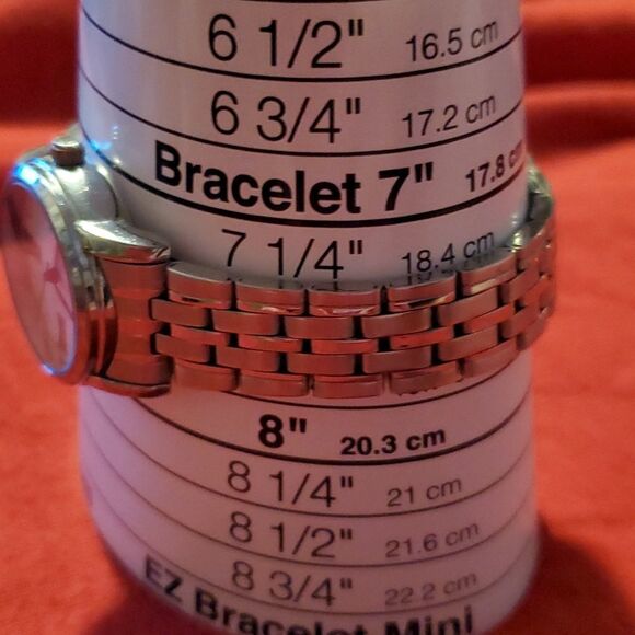 Sempre Laser Cut Hypotrochoids Geometric‎ Design & Rose Face Watch Womens Silver - Picture 7 of 8